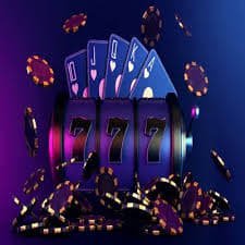 Classic slot machine သုံးလိုင်း ကစားနေသောပုံ